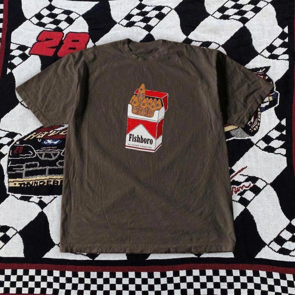Brown Marlboro Fishboro Skate Tee
